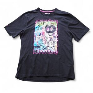 Offbeat Everything is Real 'Death Cave' Streetwear T-Shirt Black Men's 3XL